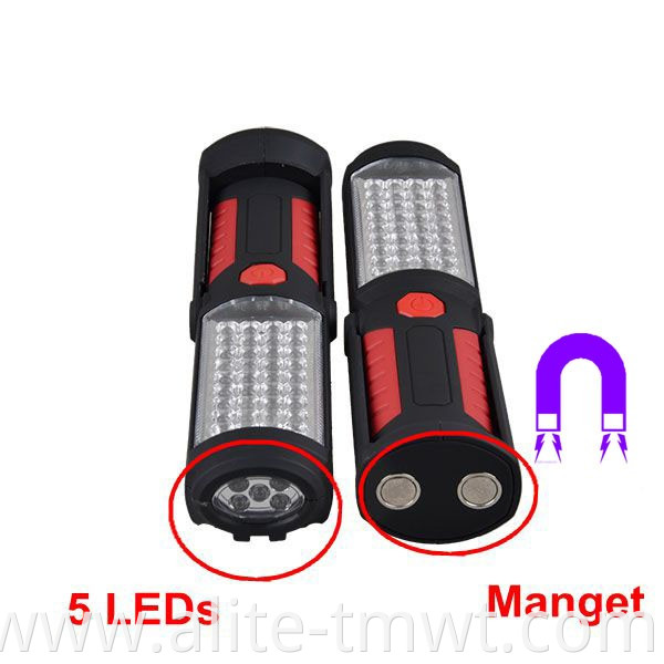 Magnetic LED Work Light Adjusting Stand Camping Outdoor Torch Light with Hook